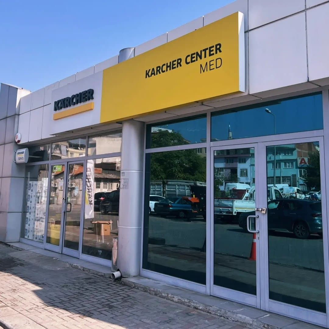 Kärcher Center MED'ın Denizli'deki mağaza ve teknik servis vitrini